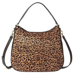 Fossil Memoir Cheetah Print Hobo Crossbody purse
